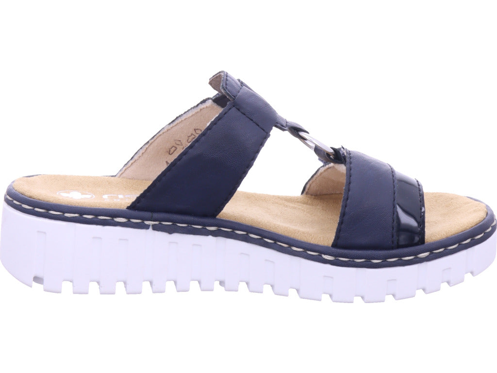Rieker Women's Mule Fsk Women's Sandals in Blue
