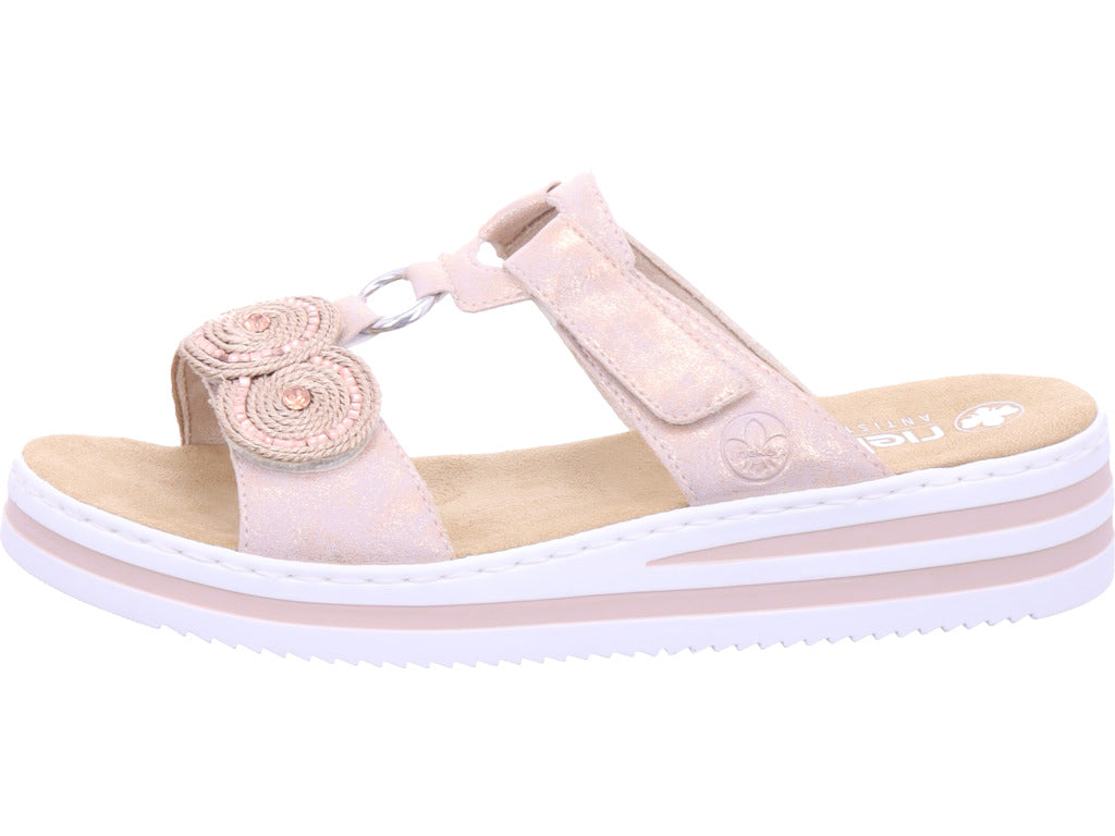 Rieker Women's Mule in Rose