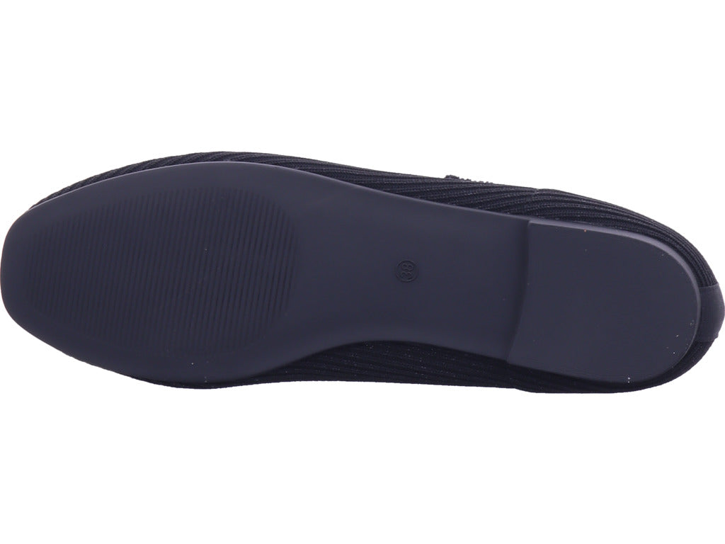 La Strada Women's Black Ballerina Flats