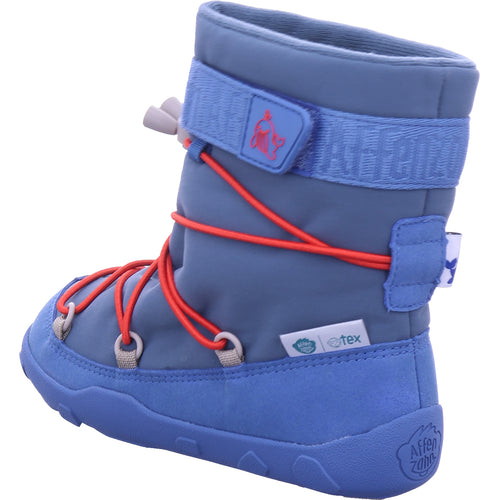 Affenzahn Jungen Stiefel Winterstiefel Vegan Snowy Wal in blau
