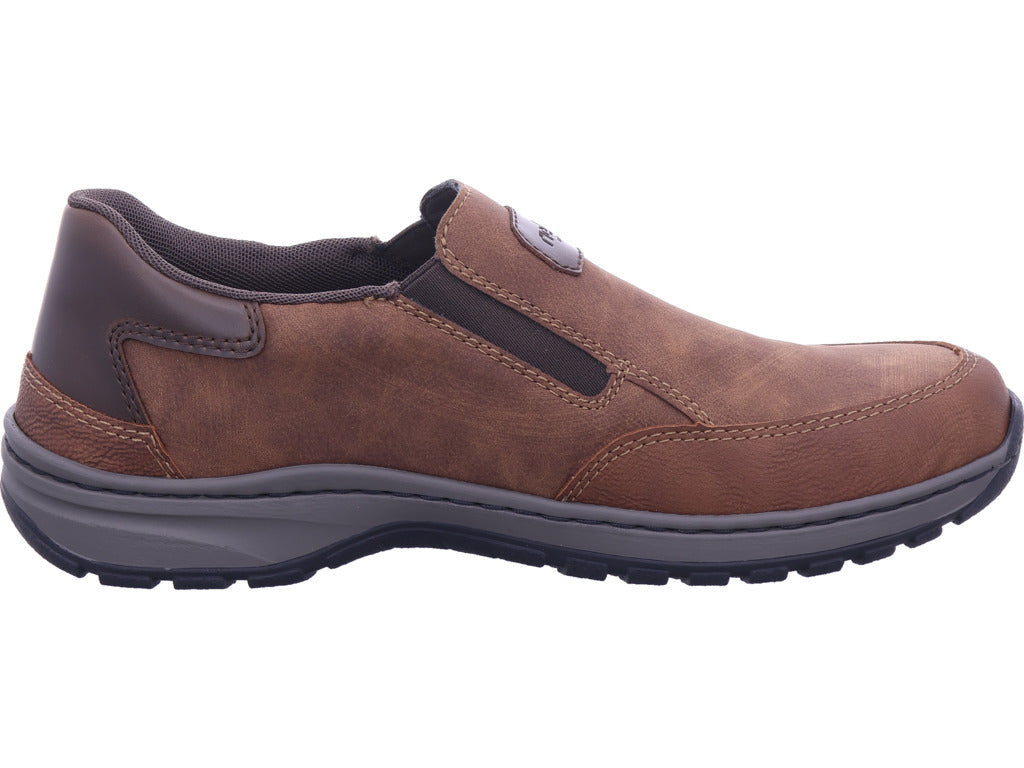 Rieker men's slippers Hwk men's low shoes in brown