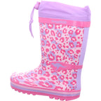 KangaRoos Mädchen Gummistiefel K-Rain Lavender/Leo in pink