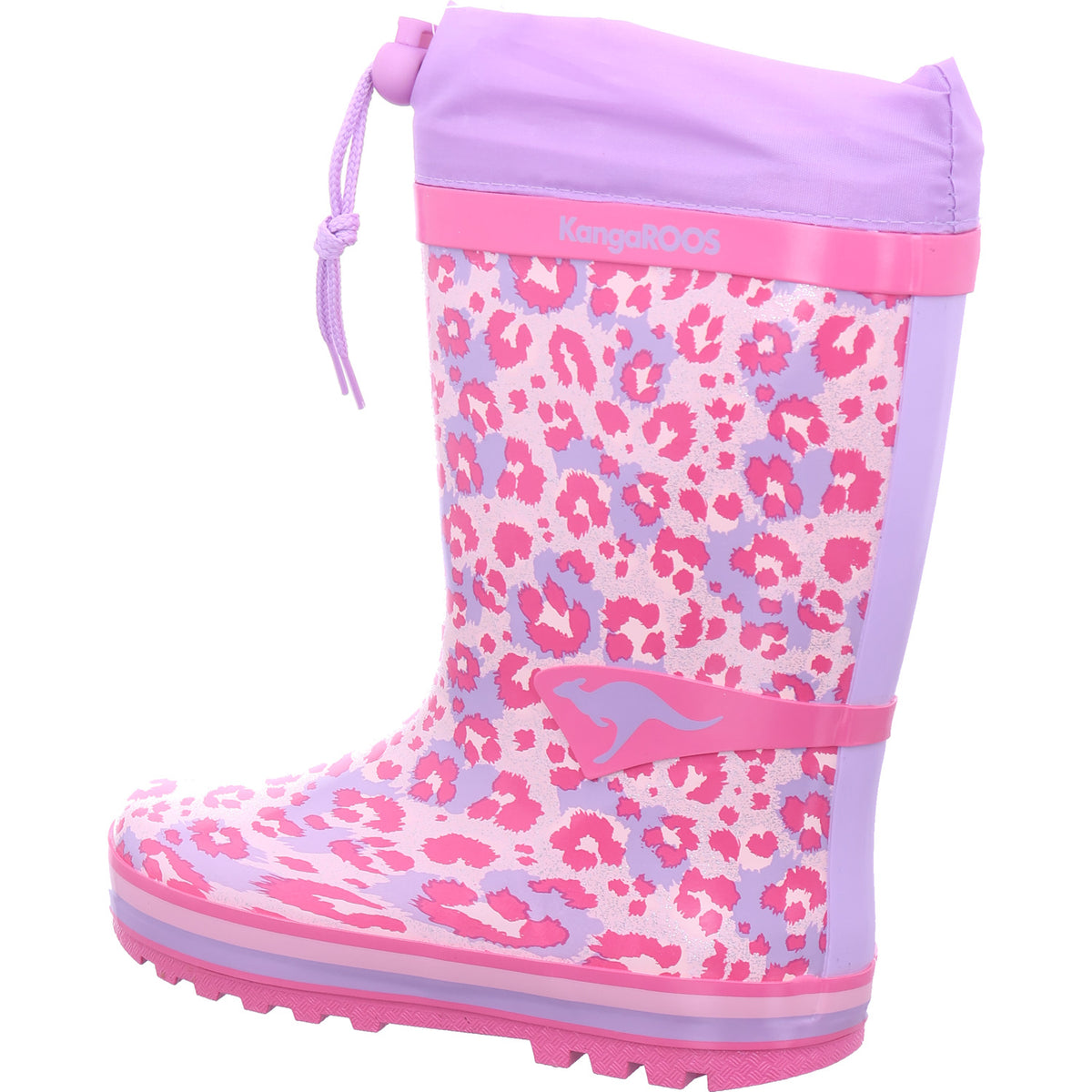 KangaRoos Mädchen Gummistiefel K-Rain Lavender/Leo in pink