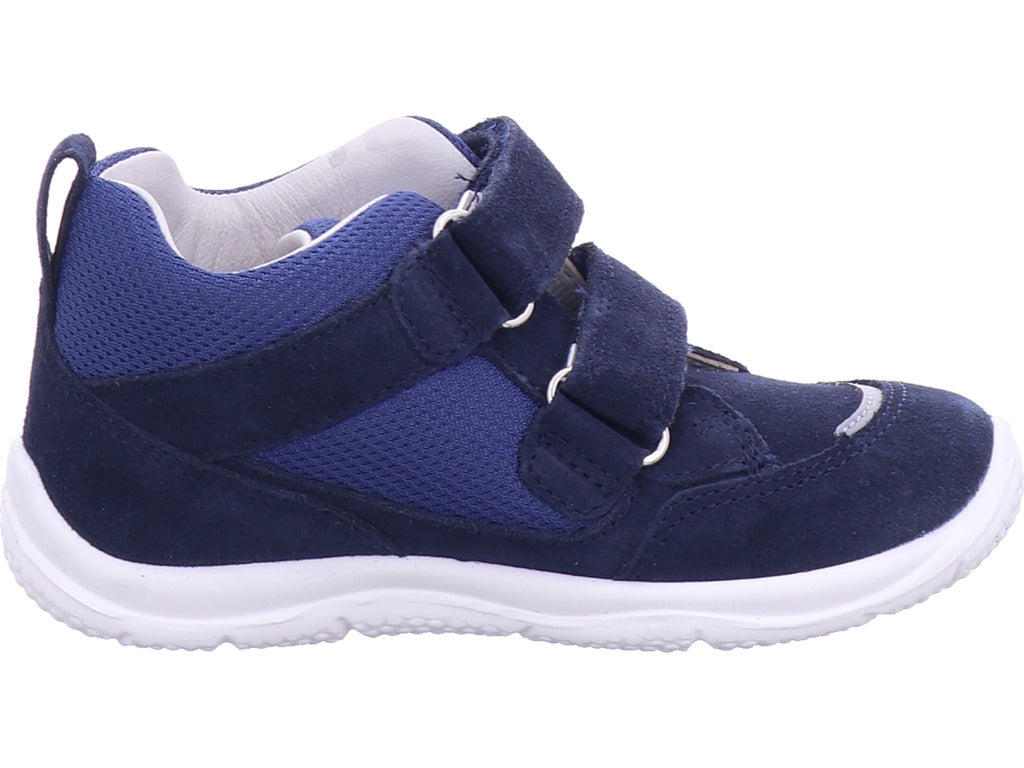 Superfit Jungen Halbschuh Stiefelette Leder \ Universe in blau