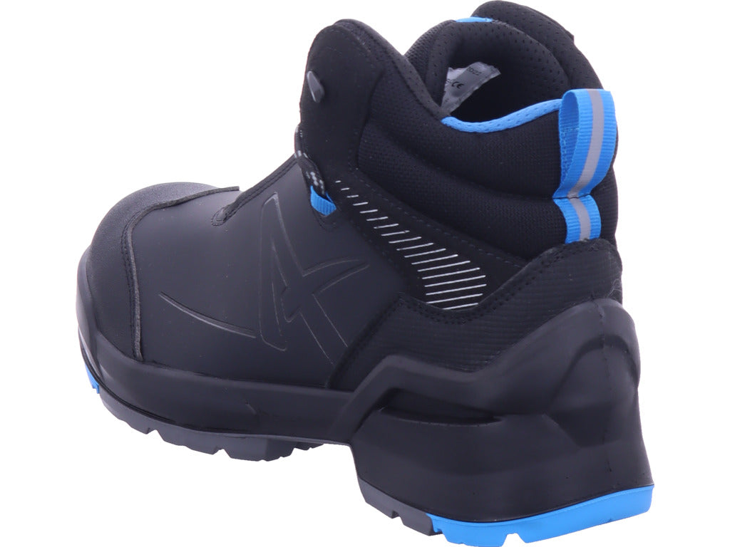 Pánská pracovní obuv Albatros Taraval Black/Blue Mid S3L ESD, černá