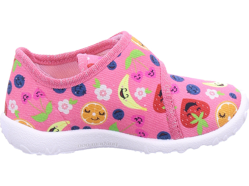 Legero girls' slippers Spotty in red