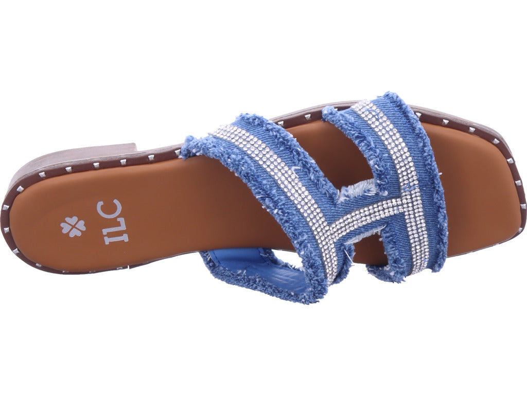 Ilc-hoes Women's Mule in Blue