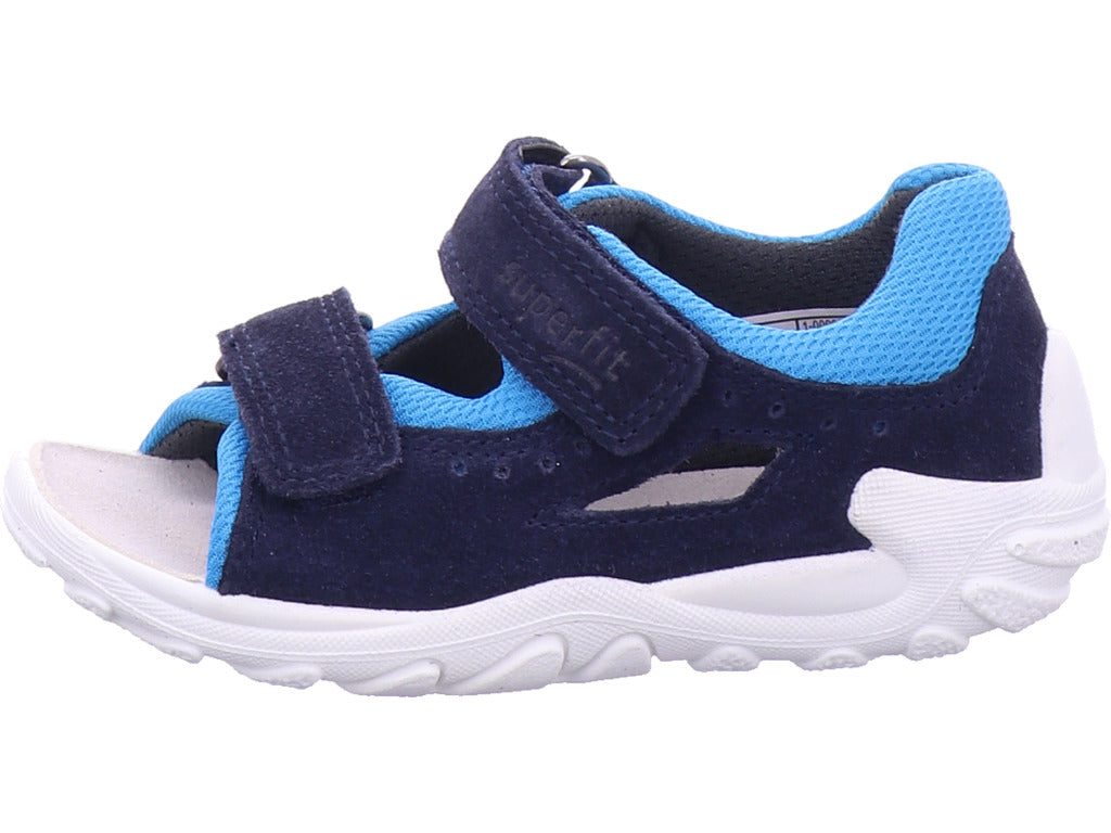 Superfit Jungen  Sandale Leder \ Flow in blau