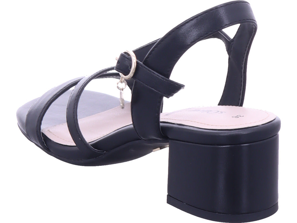 s.Oliver Damen Sandale  in schwarz