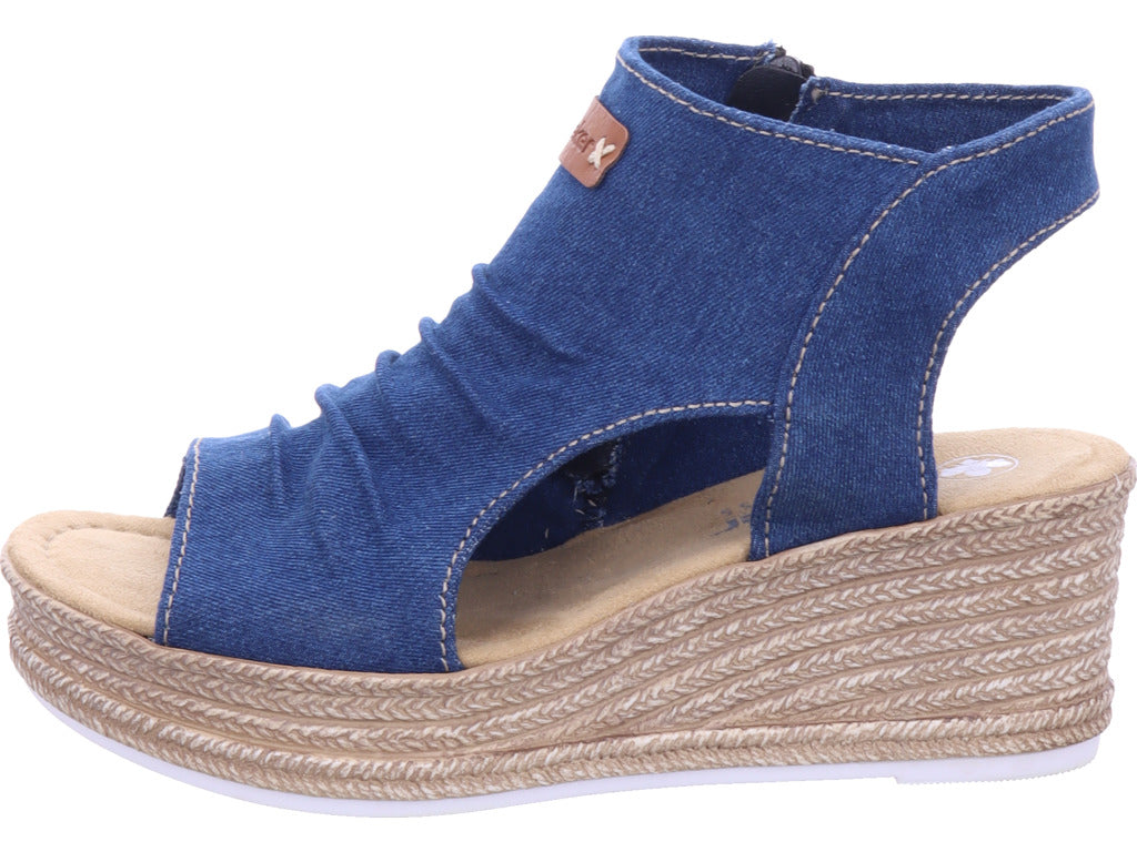 Rieker Damen  Fsk Damen Sandalen in blau
