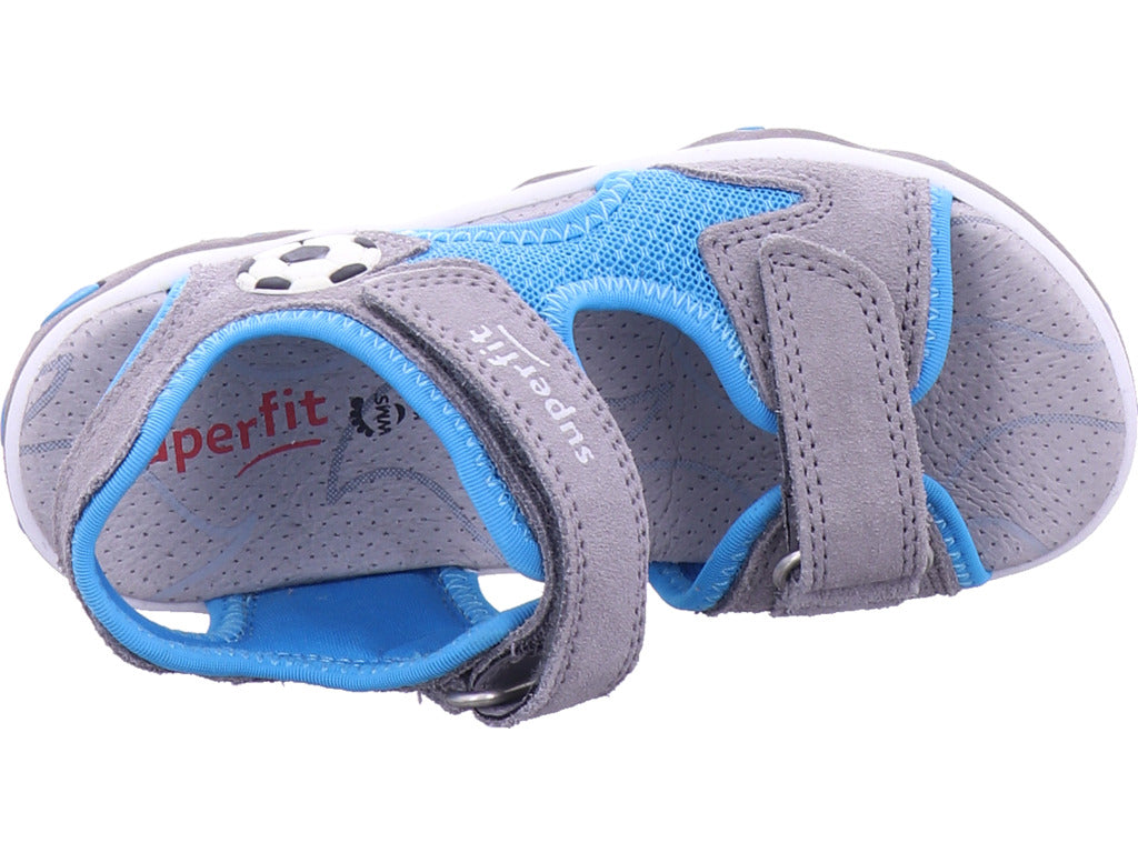 Superfit   Sandale Leder \ Mike 3.0 in blau