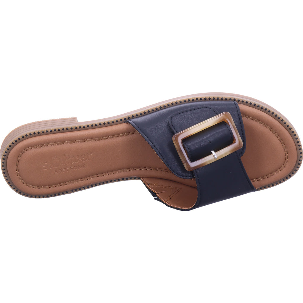 s.Oliver Damen Pantolette  in schwarz