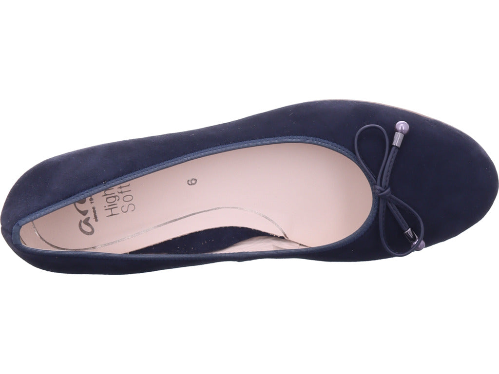 Ara Damen Ballerina Sardinia in blau