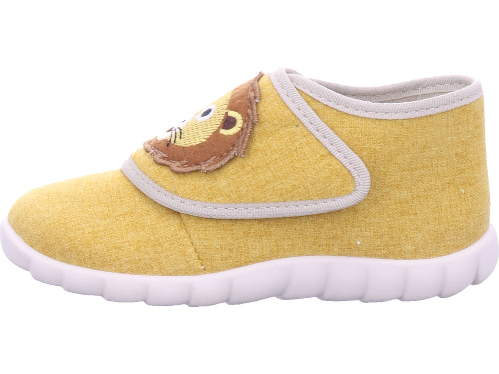 Fischer Boys' Lion Slipper in Yellow