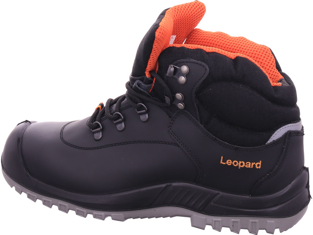 Leopard Herren Arbeitsschuh Knöchelstiefel S3 in schwarz