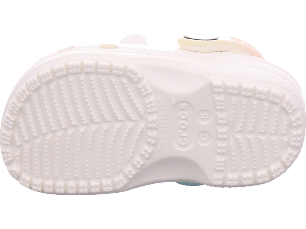 Crocs Unisex - Kinder Badeschuh Classic I Am Rainbow in weiß