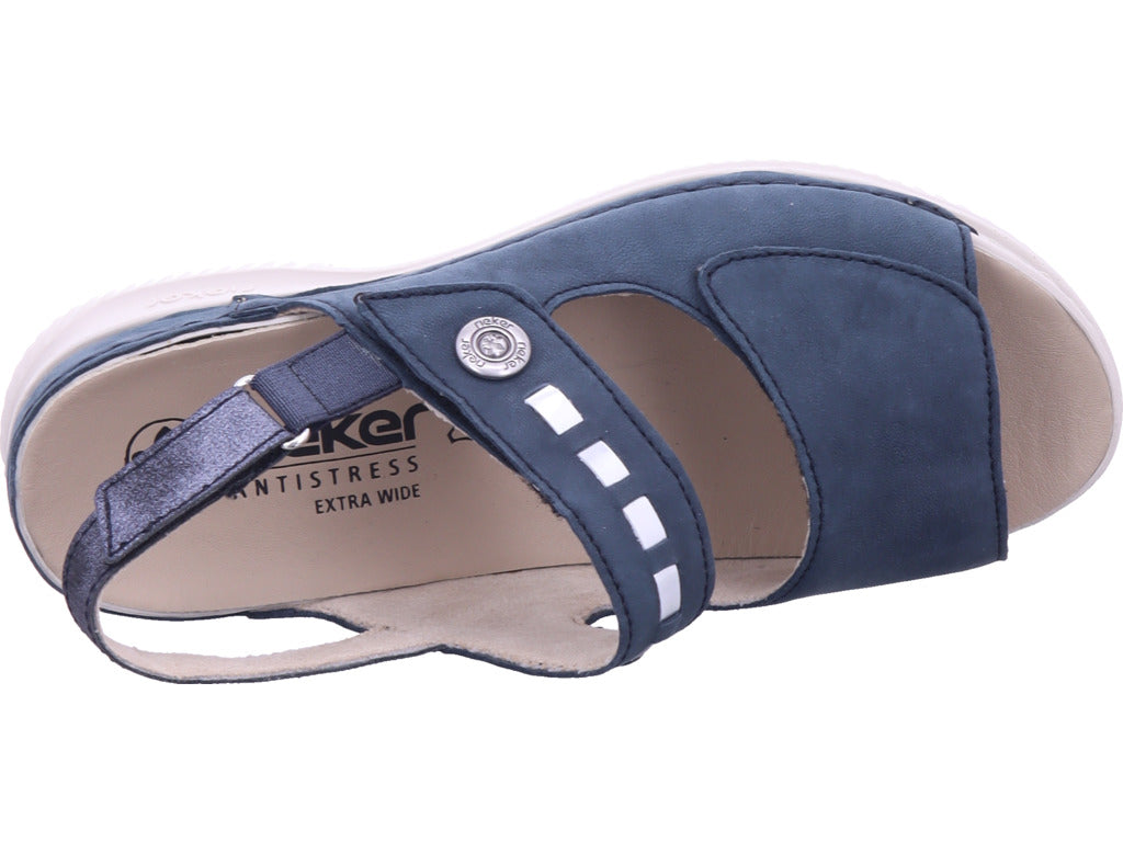 Rieker Damen Sandalette Fsk Damen Sandalen in blau