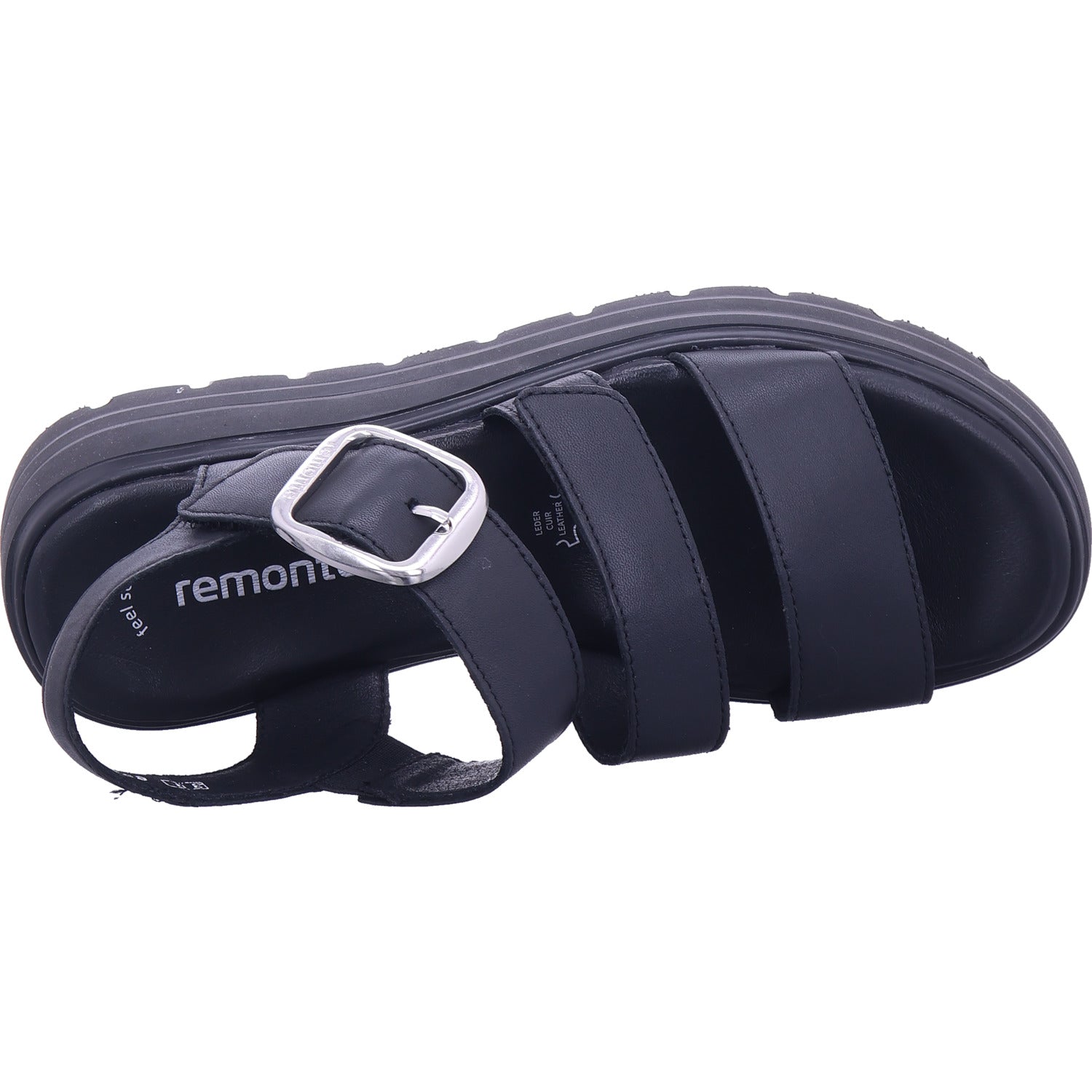Remonte Damen Sandale  in schwarz