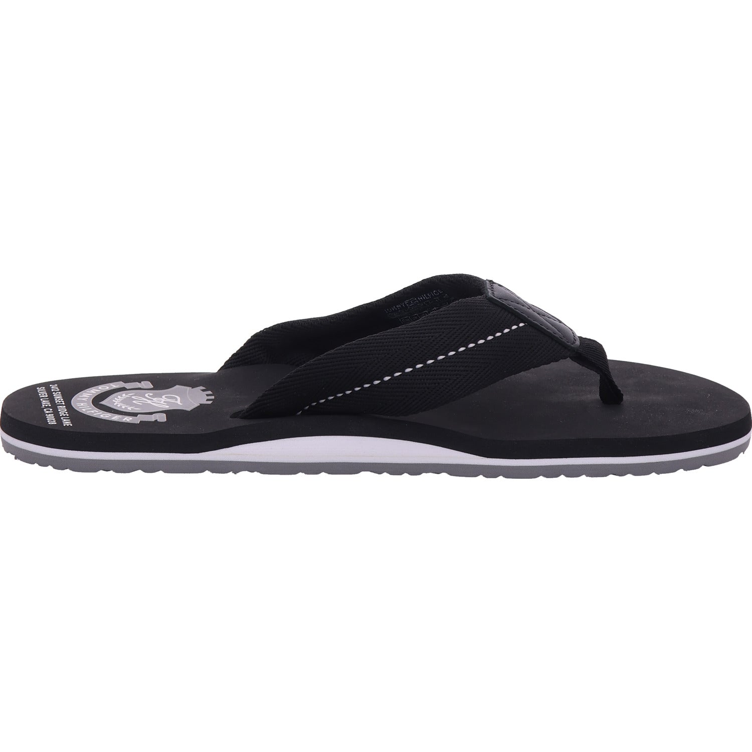 Tommy Hilfiger pánské pantofle Patch Hilfiger Beach Sandal v černé barvě