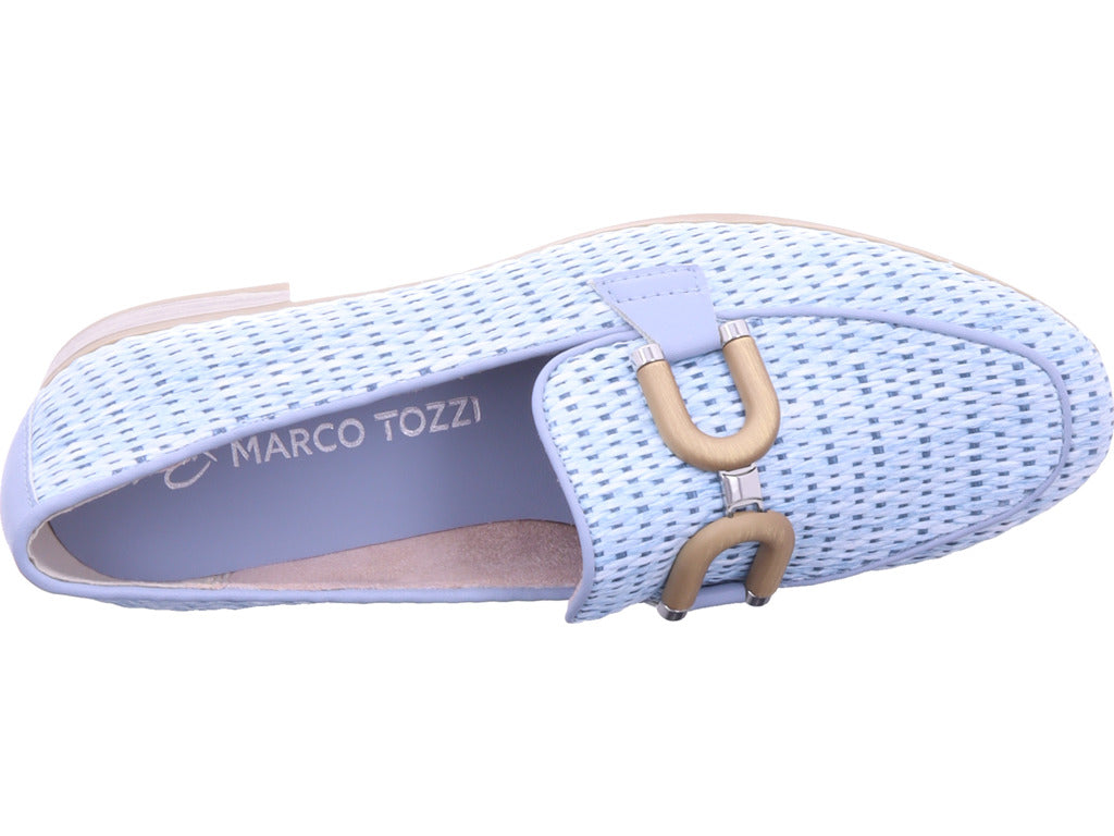 Marco Tozzi Damen Slipper Women Slip-On in blau
