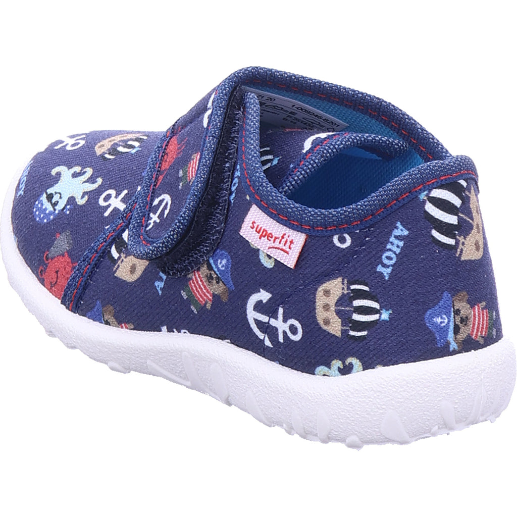 Chlapecké bačkory Superfit Spotty v modré barvě