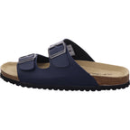 Planet Footwear Herren Pantoffel He.-Tieffussbett Pantoletten in blau