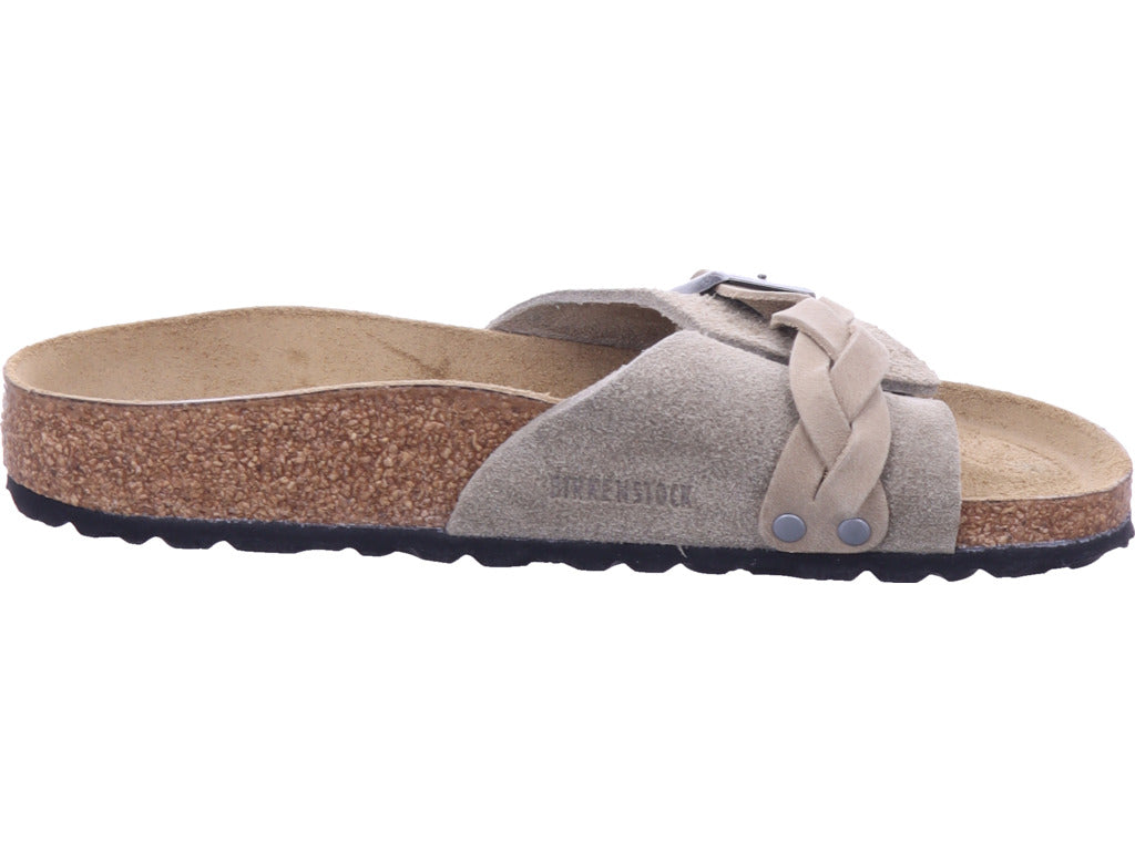 Birkenstock Women's Mule Oita Braided Suede in brown