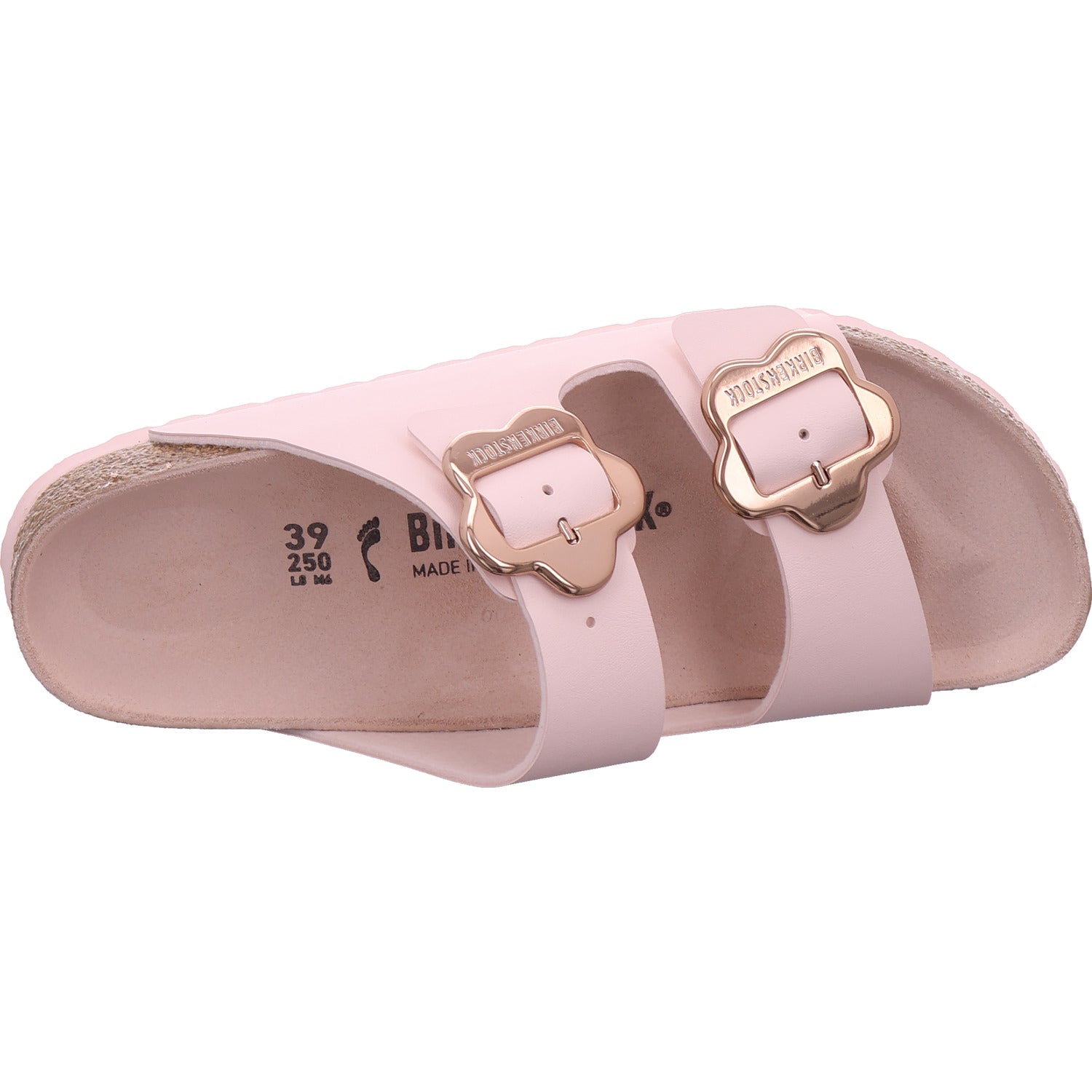 Birkenstock Mädchen Pantolette Arizona Flower Buckle in rose