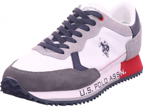 Polo U.S. Herren Schnürschuh Halbschuh sportlich Sneaker weiß CLEEF001-WHI-DBL06