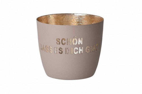 Giftcompany Madras Windlicht M sand-taupe 1030904029