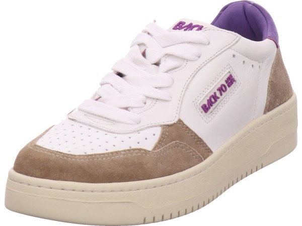 Back70 Savana Purple Damen Halbschuh Sneaker Sport Schnürer zum schnüren weiß 108001-000381