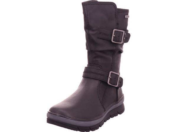 Jana Woms Boots Damen Winter Stiefel Boots Stiefelette warm zum schlüpfen schwarz 8-8-26469-29/001