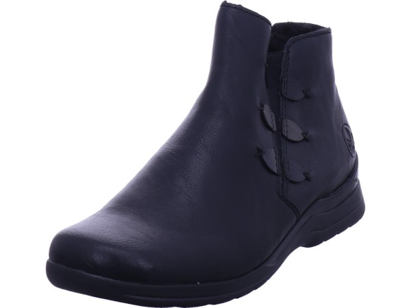 Rieker HWK Damen Stiefel Damen Winter Stiefel Boots Stiefelette warm zum schlüpfen schwarz L1882-00