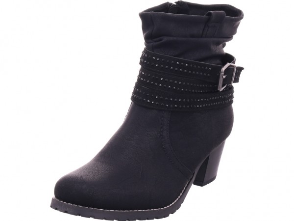 idana Schlupf/RV-Stiefelette KF glat Damen Stiefel Stiefelette Boots elegant schwarz 253653000/006