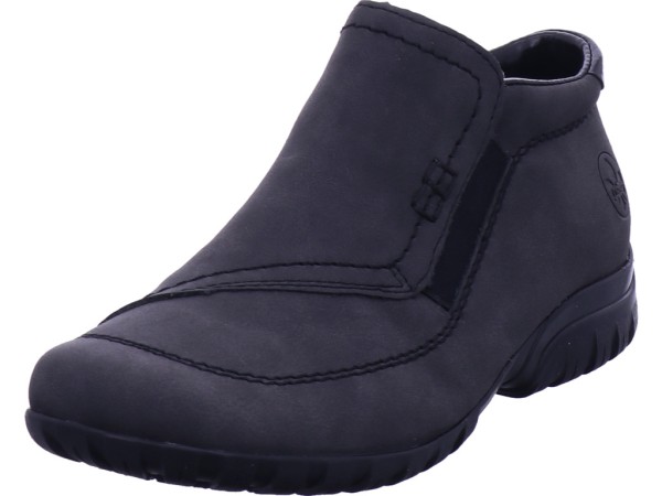 Rieker HWK Damen Stiefel Damen Winter Stiefel Boots Stiefelette warm zum schlüpfen grau L4666-45