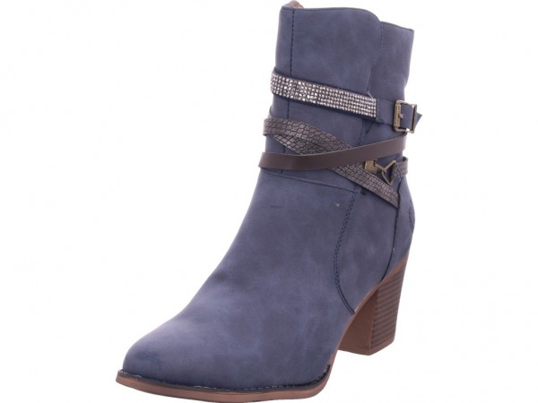idana Schlupf/RV-Stiefelette KF glat Damen Stiefel Stiefelette Boots elegant blau 253828000/836