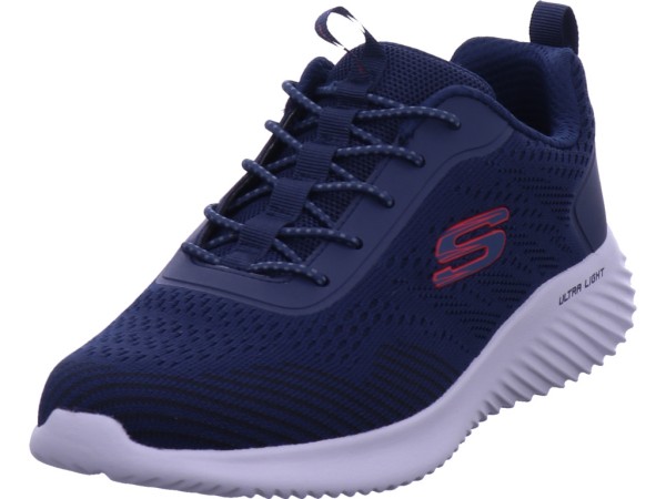 SKECHERS Engineered Knit Stretch Lace S Herren Sneaker blau 232377 NVY