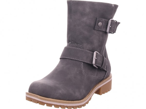 Jane Klain Schlupf-/RV-Stiefelette WF spo Damen Winter Stiefel Boots Stiefelette warm zum schlüpfen grau 264613000/256
