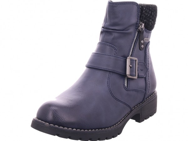 Jana Damen Stiefelette Damen Winter Stiefel Boots Stiefelette warm zum schlüpfen blau 8-8-26420-23/805-805