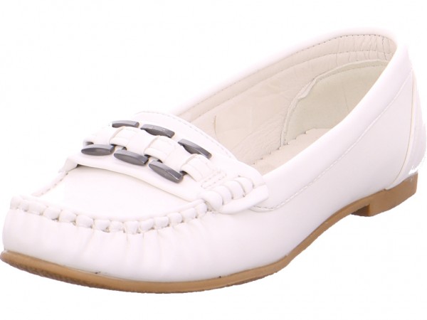 hengst bis 25mm - glatter Boden - Abs Sneaker Slipper Ballerina sportlich zum schlüpfen weiß 264402-10 White