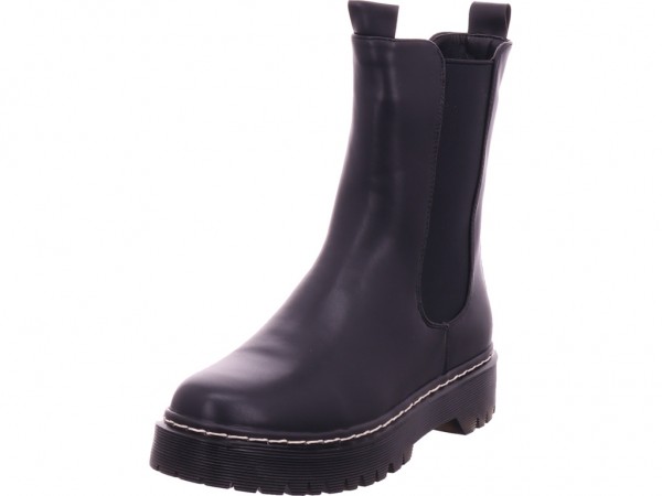La Strada Damen Winter Stiefel Boots Stiefelette warm zum schlüpfen schwarz 2080168-1001