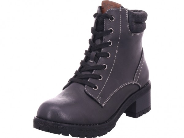 XTI Damen Winter Stiefel Boots Stiefelette warm Schnürer schwarz 69129-1-S1