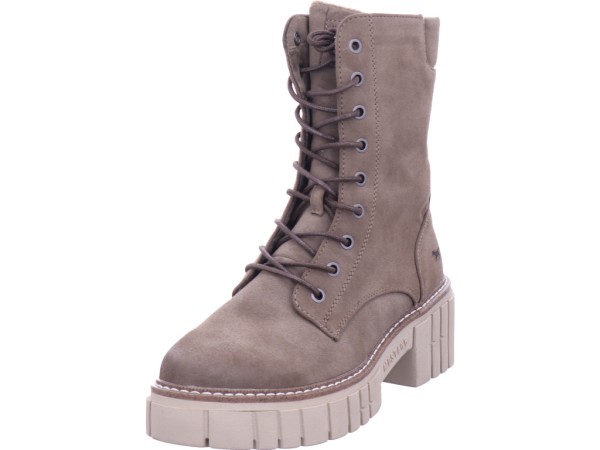 Mustang Damen Winter Stiefel Boots Stiefelette warm Schnürer grau 1447506-318