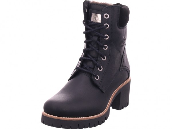 Panama Jack Damen Winter Stiefel Boots Stiefelette warm Schnürer schwarz Phoebe B17 Napa Negro/Black