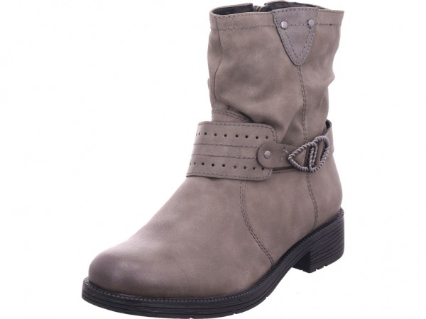 Jana Woms Boots Damen Winter Stiefel Boots Stiefelette warm zum schlüpfen grau 8-8-25413-23/231-231