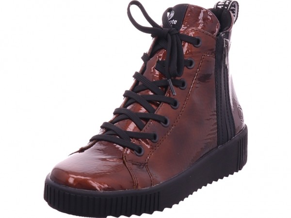 Remonte Damen Winter Stiefel Boots Stiefelette warm Schnürer bronze R7996-90